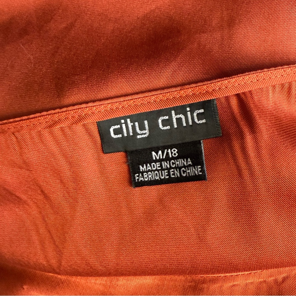 Chic City Tiered Sweetness Midi Dress - paprika M/ 18 - Picture 9 of 10